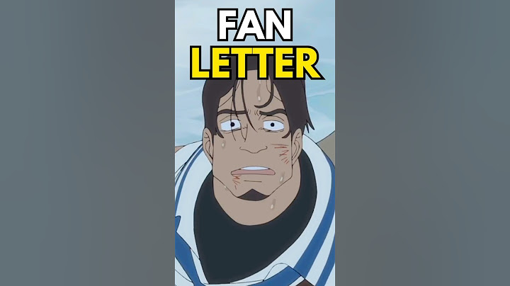 One Piece Fan Letter was PERFECT