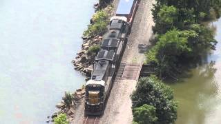 CSX stack train on the River Sub