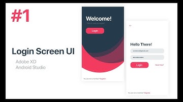 Login Screen UI Design - Adobe XD to Android Studio XML | Part 1