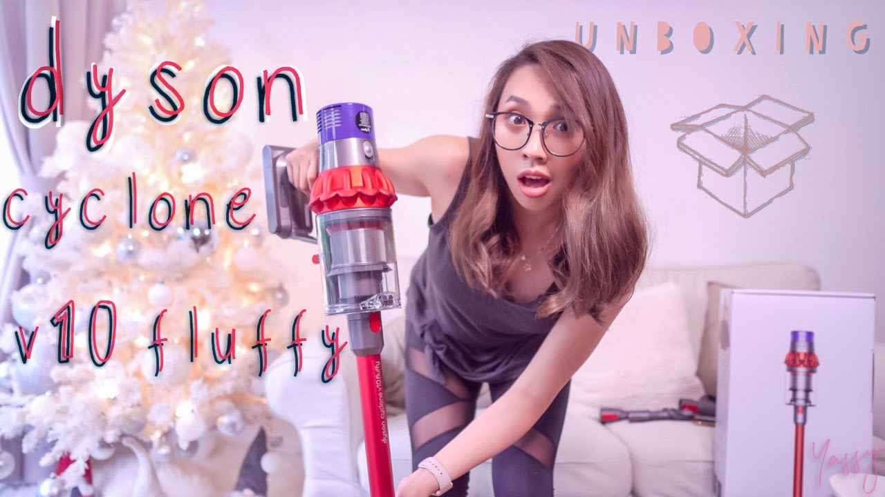 DYSON CYCLONE V10 FLUFFY VACUUM | UNBOXING
