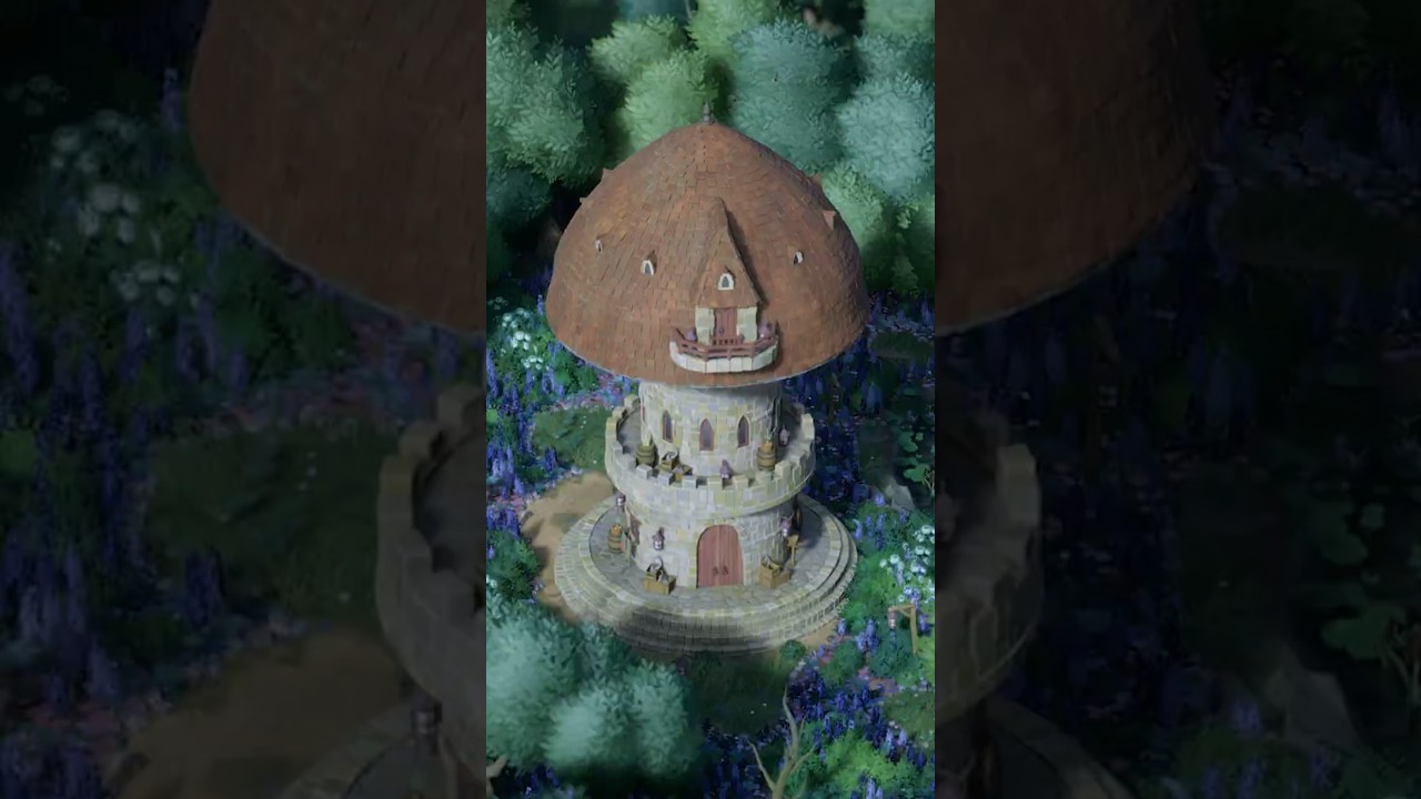 🍄 Сказочный Грибной Домик | cozy tiny mushroom house timelapse 