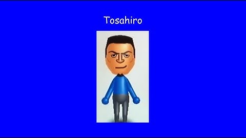 Wii Sports Resort new CPU Mii Tosahiro