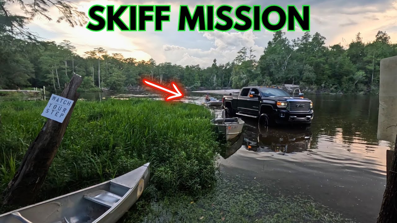 FAST Current, SKETCHY Ramp & BASS Fishing in the Trees | Carolina Skiff Mission!
