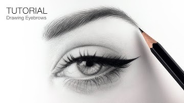 How to draw realistic eyebrows for BEGINNERS - EASY TUTORIAL