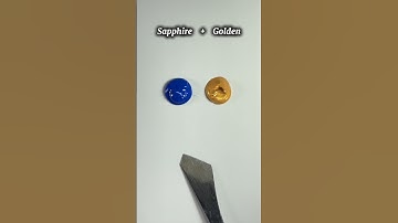 The Secret Shade Hiding Inside Sapphire + Golden…” #colormixing #shorts