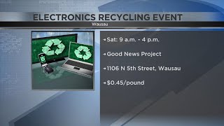 Electronics recycling event Saturday in Wausau