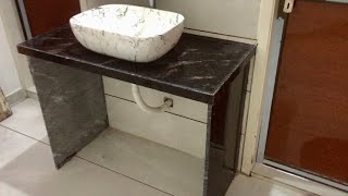 Countertop Washbasin Cabinets full Detail | How to Table Top washbasin installation