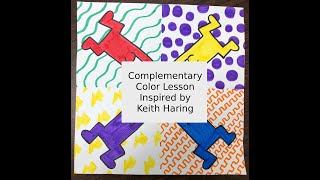 Complementary Color Lesson Inspired by Keith Haring