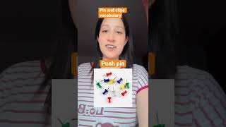 Pin and clips vocabulary #englishspeaking #viral #englishlanguage #learning #learnvocabulary