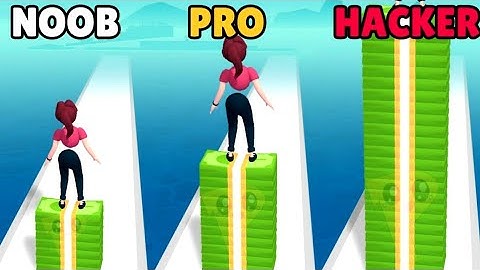 Noob Vs Pro Vs Hacker Stack To Riches l Runner Game l New Game l Easy Games l HD GAMEPLAY l Video l