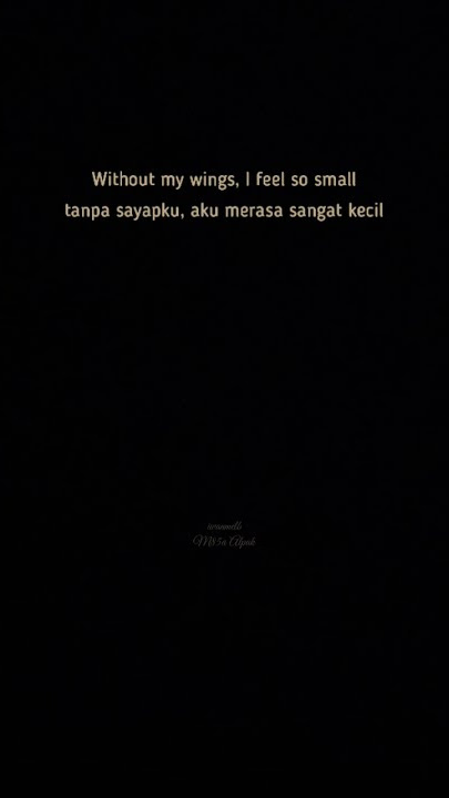story wa Everytime terjemahan