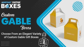 Custom Gable Boxes – The Cost-Effective Packaging! | Instant Custom Boxes