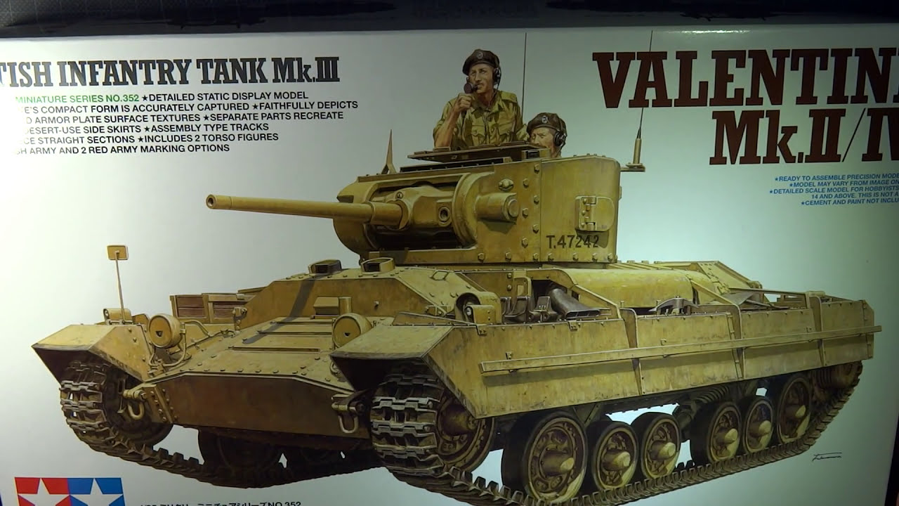 Tamiya 1/35 Valentine Mk.II/IV Infantry Tank Mk.III 35352 DETAILED