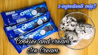 2 INGREDIENTS | COOKIES AND CREAM ICE CREAM