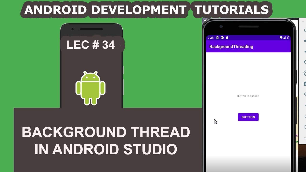 Running Android Tasks In Background Threads  | 34 | Android Development Tutorial For Beginners