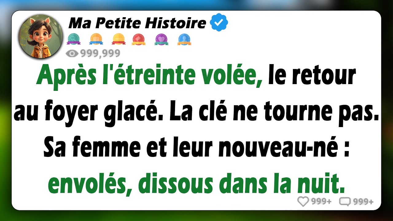 Après une nuit avec sa maîtresse, il rentra chez lui - la porte était verrouillée, sa femme et son..