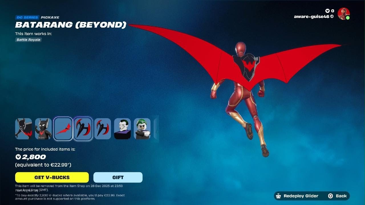 NEW BATMAN BEYOND FORTNITE BUNDLE 🔥‼️