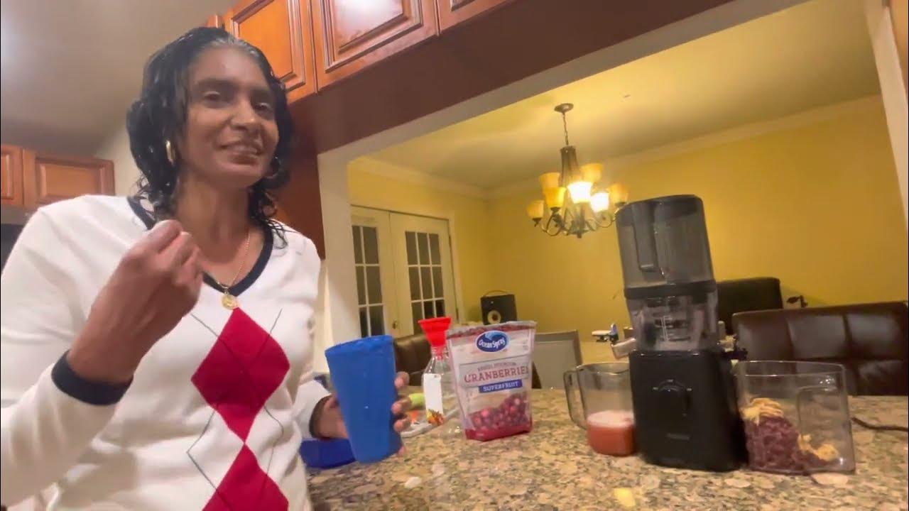 Fresh Cranberry Juice with pineapples(Great for when you have a cold