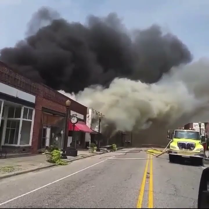 Downtown Fair Bluff fire YouTube