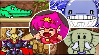 Rod Land - All Bosses (Arcade)
