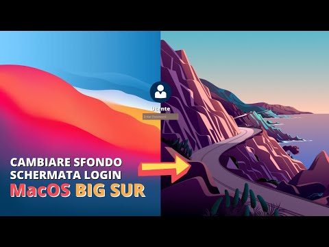 CAMBIARE SFONDO alla schermata di LOGIN di Big Sur