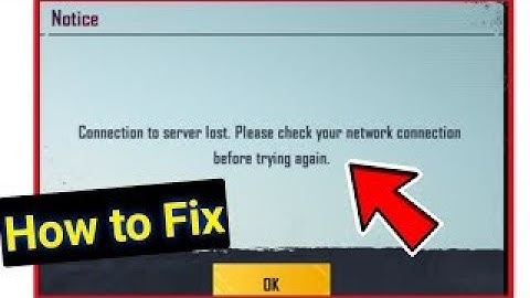 PERMENENTLY FIX "Connection to Server Lost" Error in PUBG