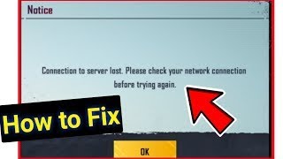 PERMENENTLY FIX Connection to Server Lost Error in PUBG