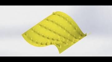 SolidWorks  Complex multi curved surface pattern with final appearnce and view