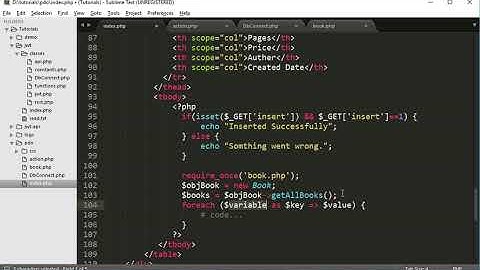 CRUD using PDO in PHP: Load data