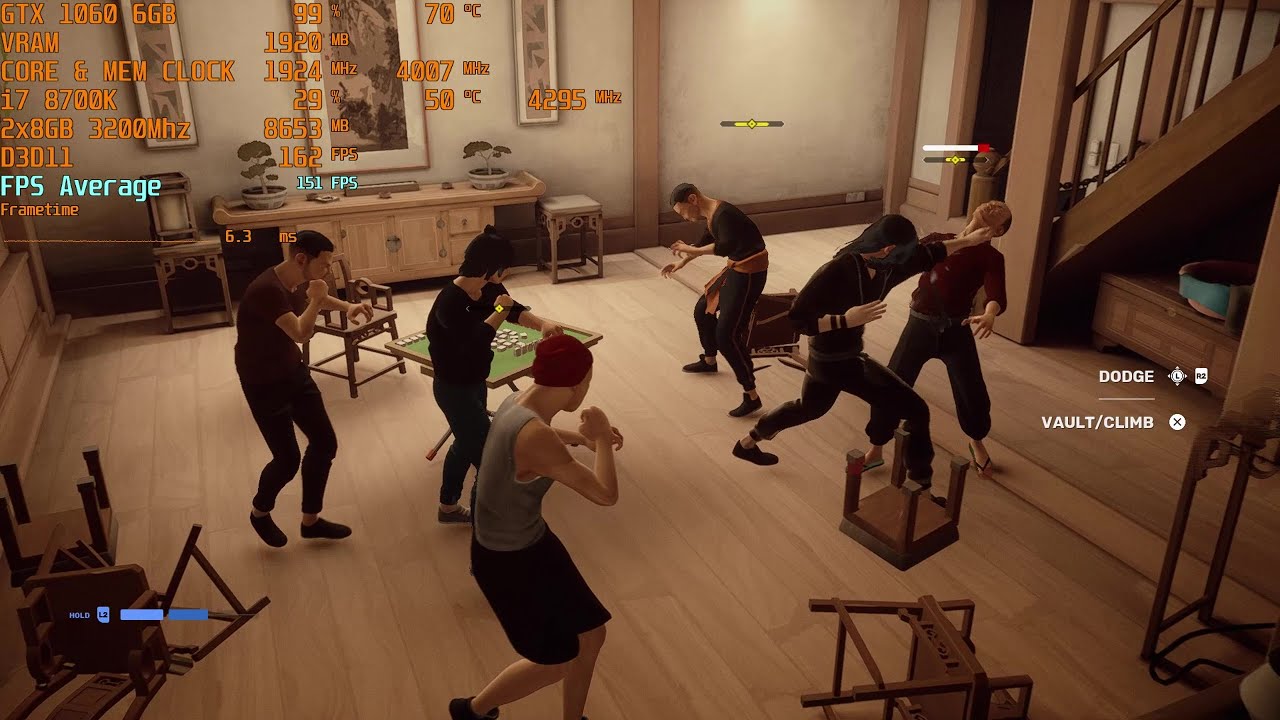 Sifu - Max Settings - GTX 1060 6GB | i7 8700k [1080p]