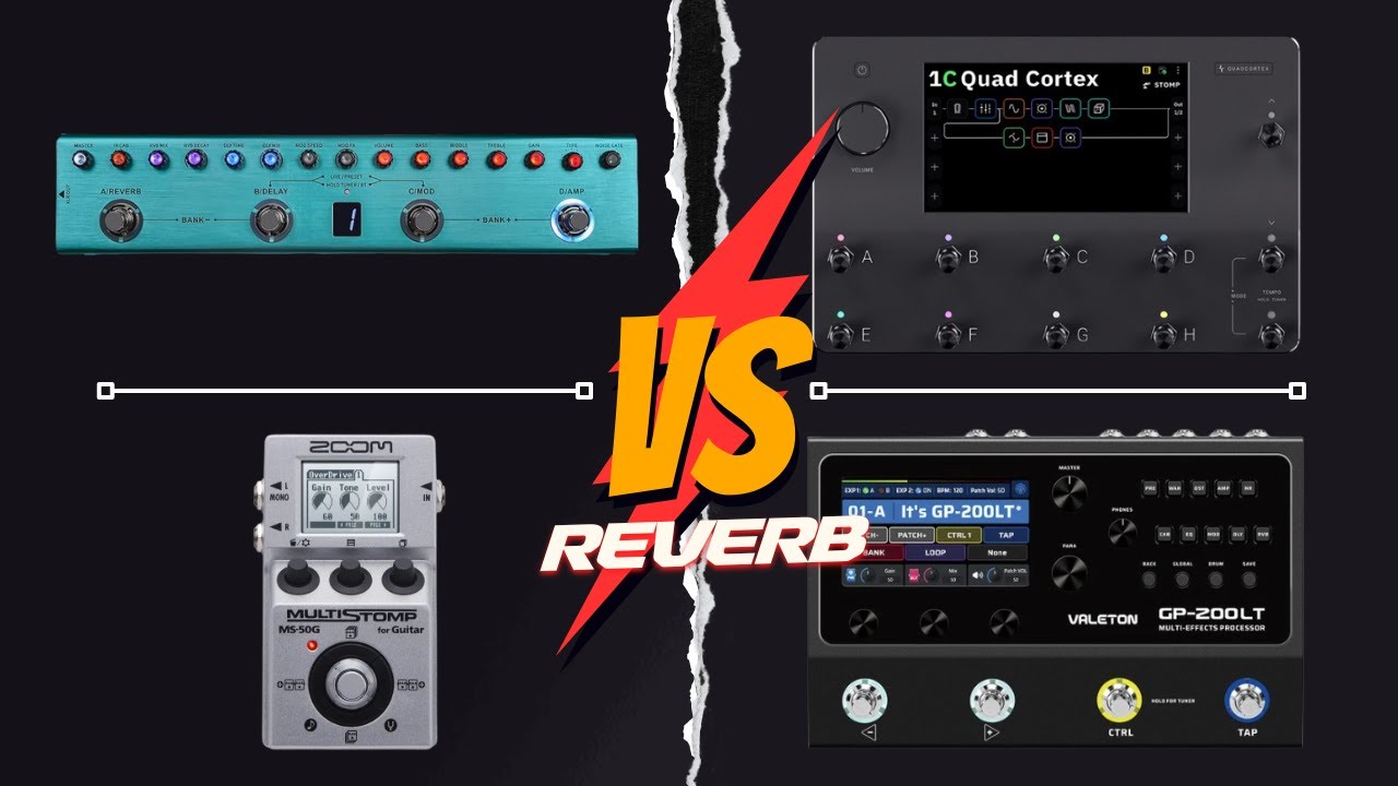 Comparando Reverbs | TANK G x MS-50g x Valeton GP-200 x Quad Cortex