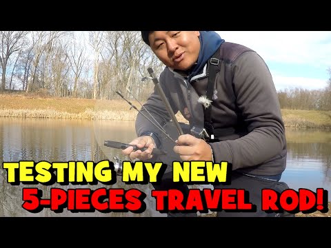 툰드라로 돌아 가세요! 나의 새로운 5 개 조각 DAIWA TRAVELING ROD 테스트!