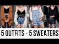 5 WAYS TO WEAR FALL SWEATERS.