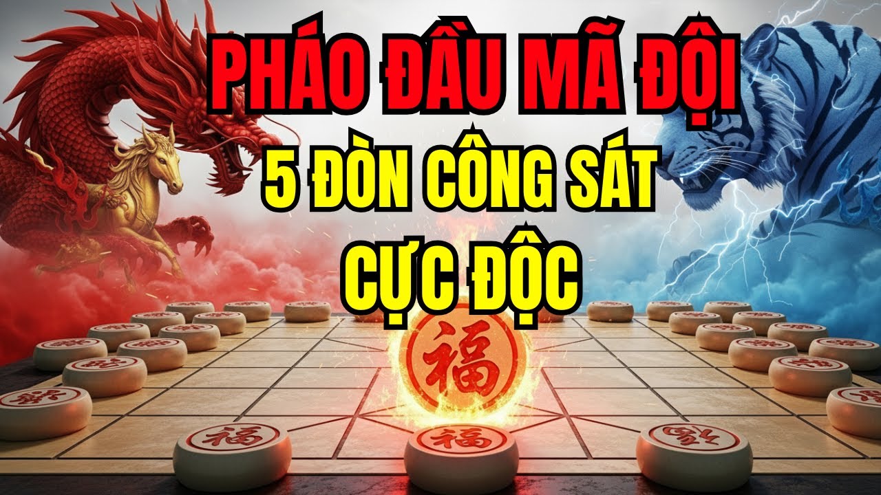 5 Tuyệt Chiêu Pháo Đầu Mã Đội Công Sát Khiến Đối Thủ Vỡ Trận