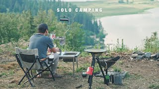 Solo camping - pork belly & potato pancake | Snow Peak IGT | RTT on Mini Cooper