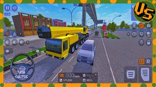 Huge Crane Drive in City🏙️- Best Bus Simulator Game | Bus Simulator Indonesia Android Gameplay screenshot 2