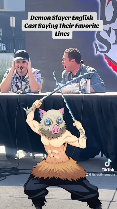 Demon Slayer Cast Saying Their Favorite Lines #Shorts