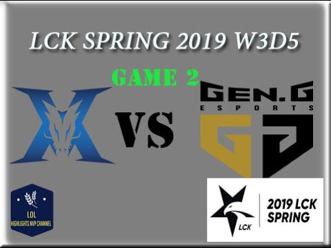 skt1400 (LCK 2019)KZ vs GEN Full Game 2 | LCK SPRING 2019| Week 3 Day 5- KING-ZONE DragonX vs.Gen.G Esports