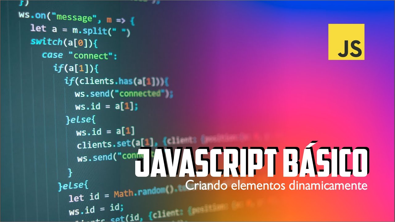 Javascript Básico #1 /// Criando elementos dinamicamente - YouTube