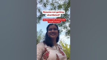 Use these AI tools to create ATS friendly resumes!!