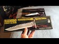 162-RAMBO: MASTER CUTLERY 'MASTERPIECE' KNIFE COLLECTION 18'..