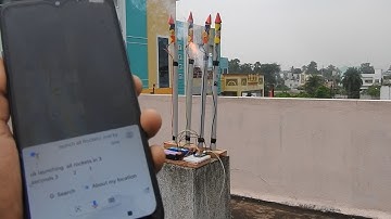 Rocket Launch with Google assistant–Google Enabled  #Voice Controlled Rocket  ||Electromechanics