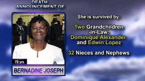 Bernadine Joseph  long