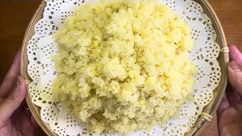 Xôi sầu riêng đậu xanh nước cốt dừa / Sticky rice with durian, mung beans & coconut milk #homecook