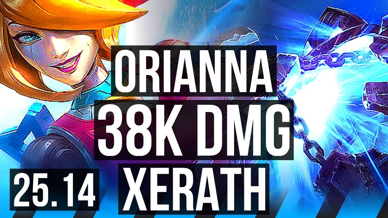 ORIANNA vs XERATH (MID) | 14/1/7, Legendary, 38k DMG | KR Diamond | 25.14