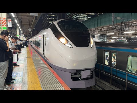 【検査明けでピッカピカ】E657系K11編成　特急ひたち27号いわき行き東京駅発車