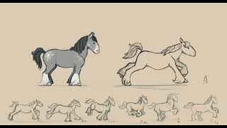 Horse Running Loop Sketch