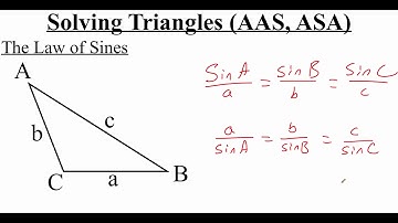 5.5.1 Law of Sines: Solving Triangles (AAS, ASA)
