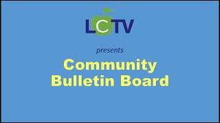 Community Bulletin Board - August 21, 2026