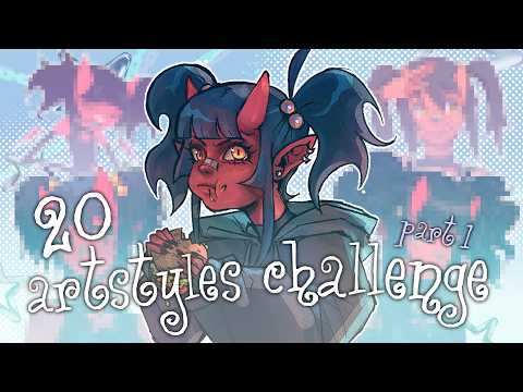 drawing my oc 20 times until i get sick | speedpaint